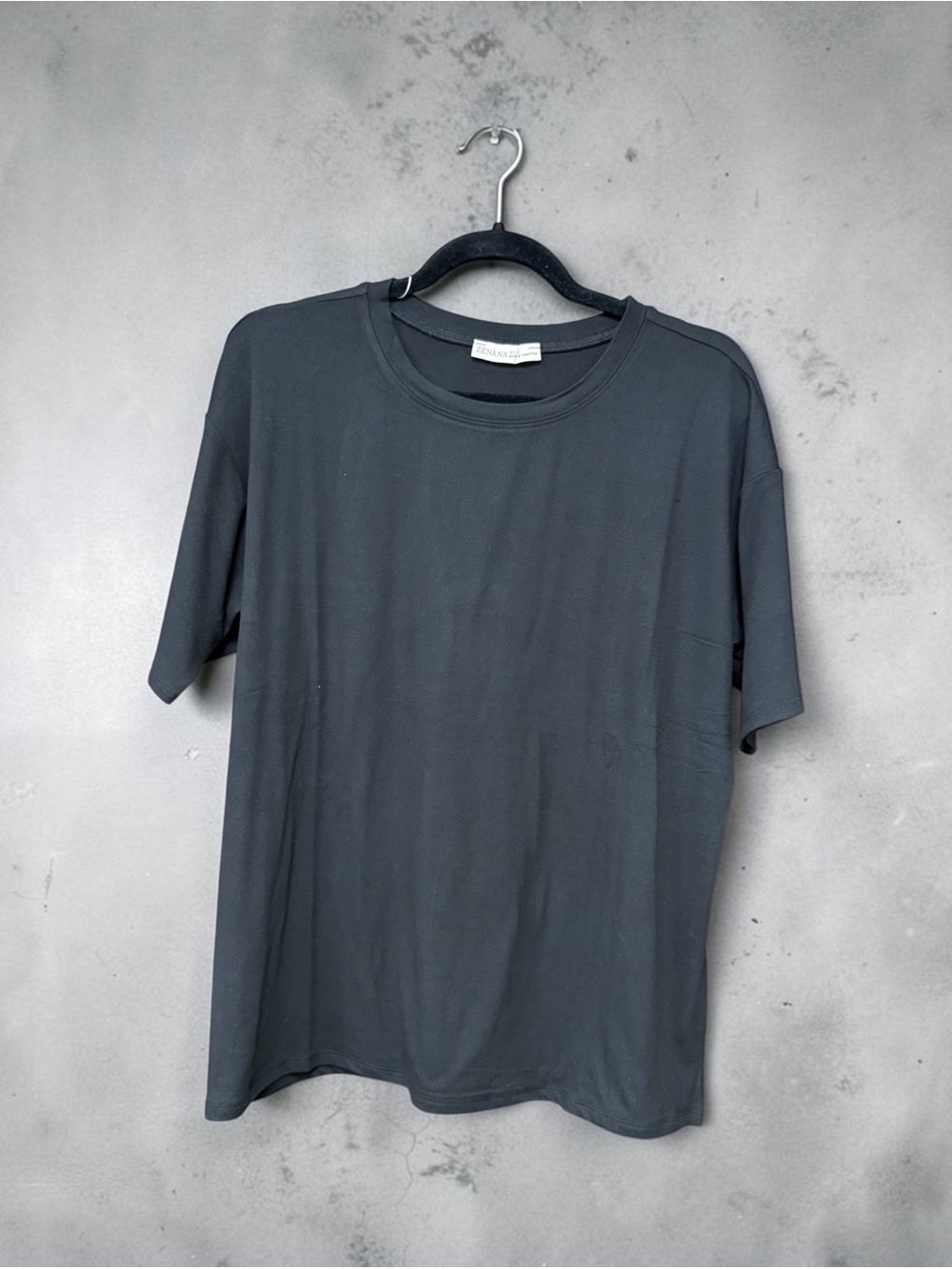 Black Crew Neck T-Shirt and leggings set